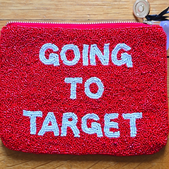 NWT, kate spade new york x Target, Going to Target Beaded Clutch, 8.25\